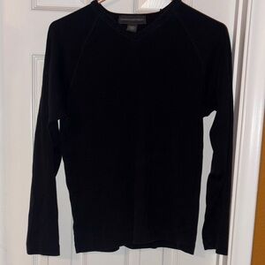 Banana Republic Charcoal V-Neck Top